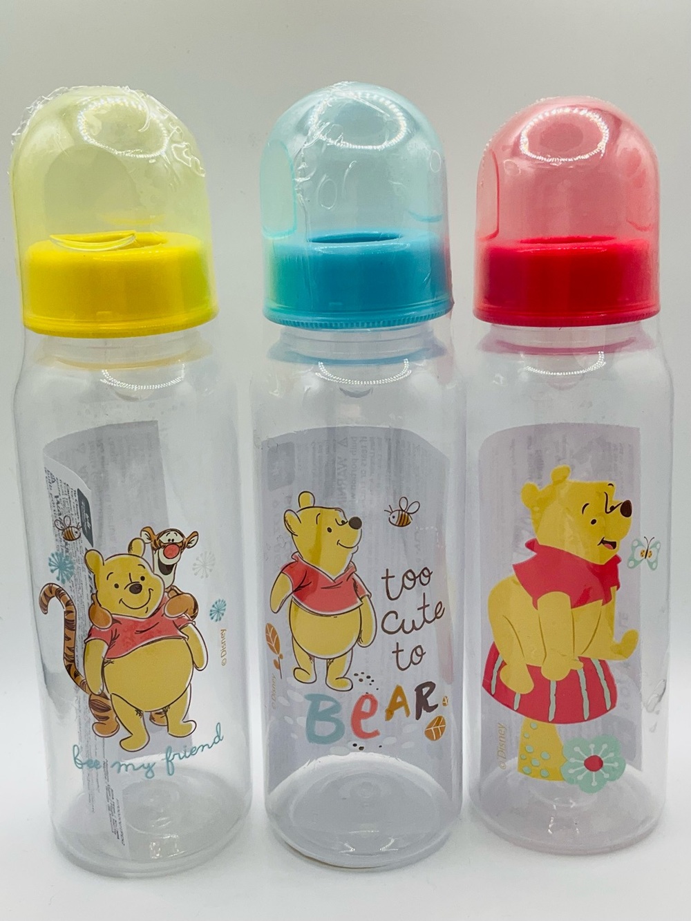 NWT DISNEY BABY 3pc Set Winnie The Pooh 9oz Bottles - BPA Free, Medium Flow